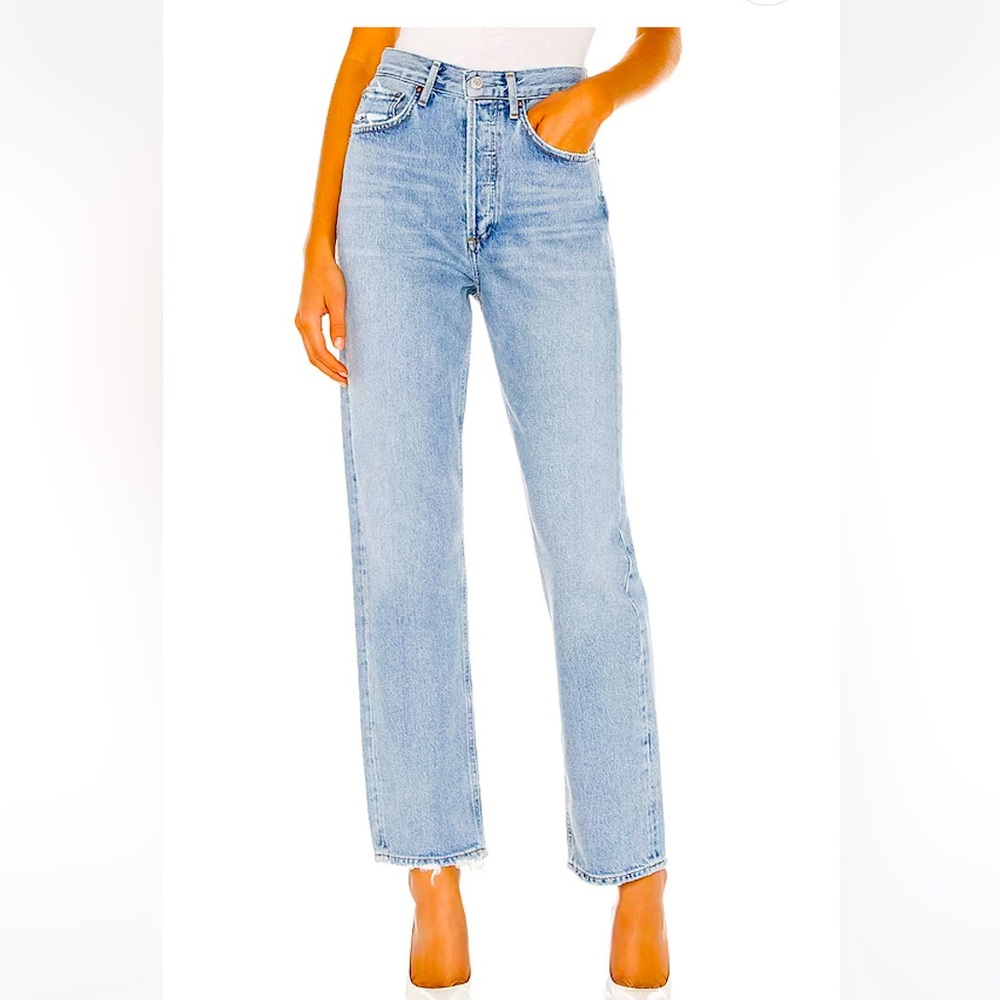 Agolde Mid Rise Loose Fit Jeans